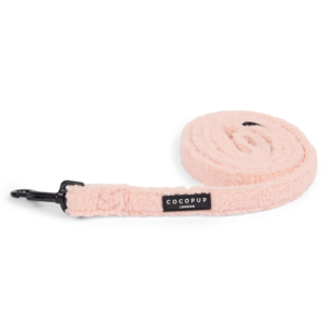 Cocopup London Teddy Padded Dog Lead in Love A Lot Pink - One Size