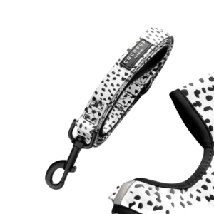 Cocopup London Classic Padded Dog Lead in Monochrome Spots - One Size