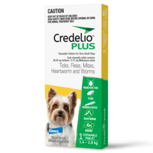 Credelio Plus Yellow All-in-One Chews for Extra Small Dogs - 1 Pack