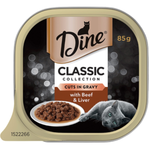 Dine Classic Collection Cuts In Gravy With Beef And Liver Wet Cat Food Tray - 14 x 85g