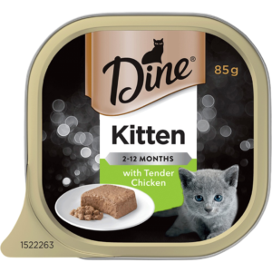 Dine Classic Collection Kitten with Chicken Adult Wet Cat Food Tray - 14 x 85g