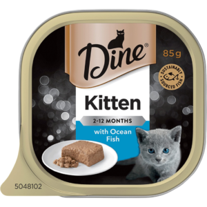 Dine Classic Collection with Ocean Fish Kitten Wet Food Trays - 14 x 85g