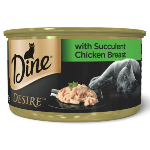 Dine Desire Chicken Breast Adult Wet Cat Food Cans - 24 x 85g