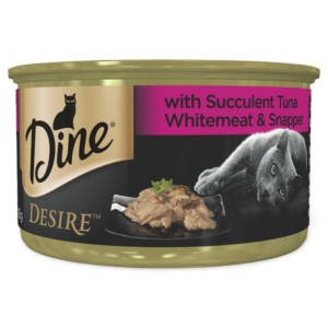 Dine Desire Tuna Whitemeat & Snapper Adult Wet Cat Food Cans - 24 x 85g