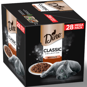 Dine Classic Collection Multipack Chicken and Beef & Liver Adult Wet Cat Food Tray - 2 x (28 x 85g)