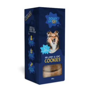 Doggylicious Hip Joint & Coat Cookie Treats for Dogs - 180g