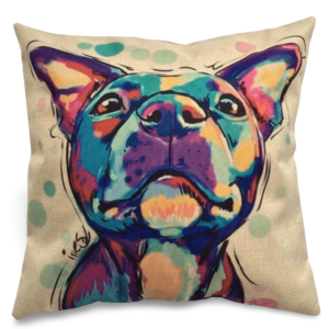 Doggytopia Staffy Throw Cushion Cover - One Size