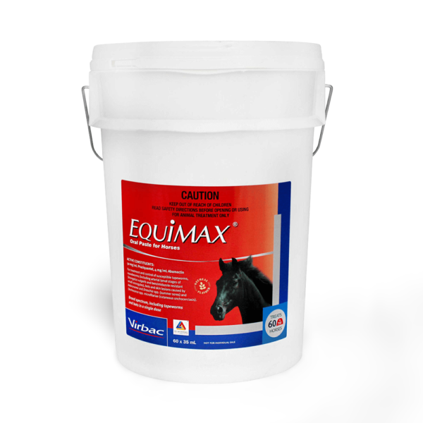 Virbac Equine Equimax Horse Wormer Stable Pail – 60 x 35ml