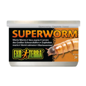 Exo Terra Canned Superworms Specialty Reptile Food - 34g