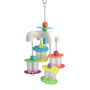 Bainbridge Interactive 4 Way Cups Foraging Bird Toy - each