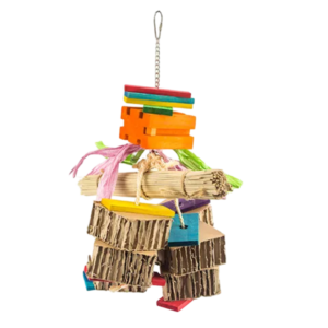 Bainbridge Destructive Shredz Cardboard Hangs Bird Toy - each