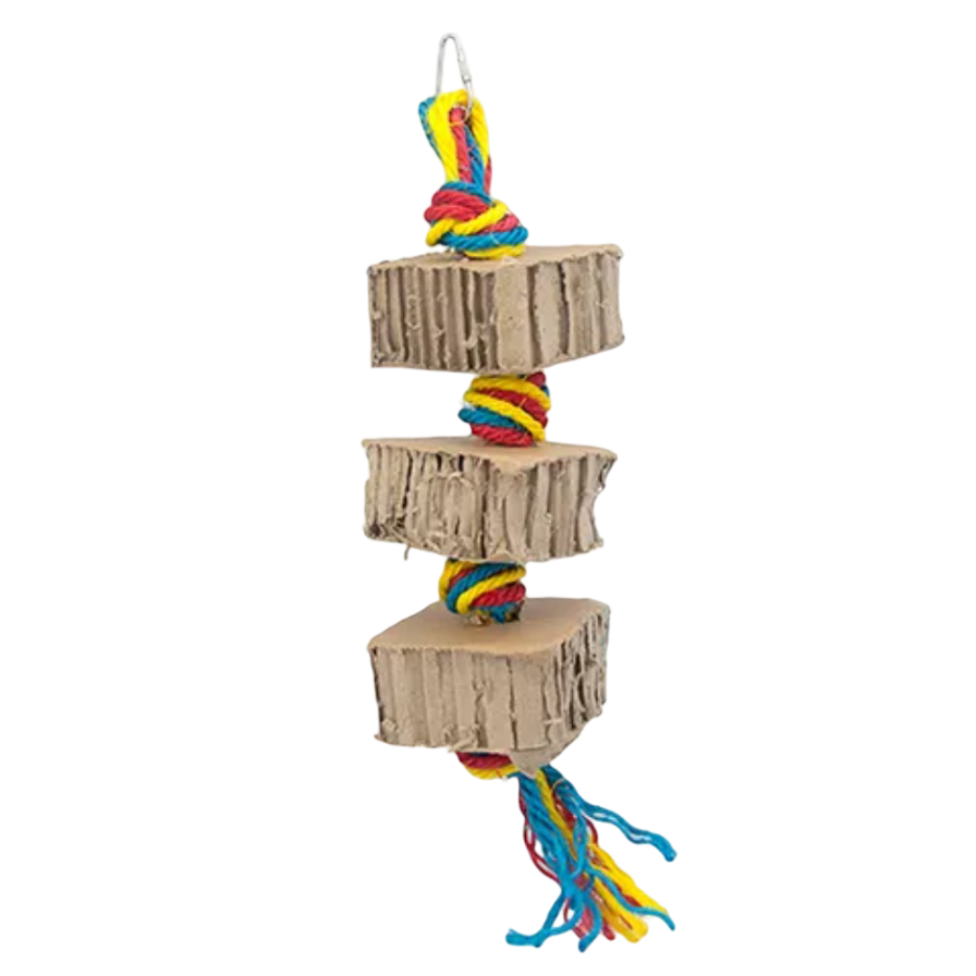 Bainbridge Shredz Cardboard Tower 3 Foraging Bird Toy - each