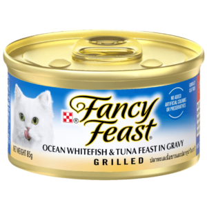 Fancy Feast Adult Grilled Ocean Whitefish And Tuna Feast In Gravy Wet Cat Food - 24 x 85g