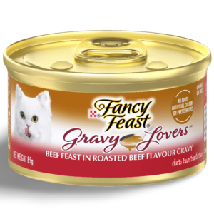 Fancy Feast Adult Gravy Lovers Beef Feast In Roasted Beef Flavour Gravy Wet Cat Food - 24 x 85g