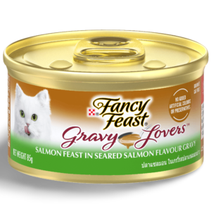 Fancy Feast Adult Gravy Lovers Salmon Feast In Seared Salmon Flavour Gravy Wet Cat Food - 24 x 85g