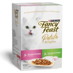Fancy Feast Adult Petite Delights Salmon And Chicken Grilled Wet Cat Food - 6 x 50g