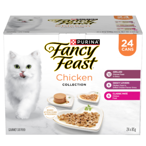 Fancy Feast Chicken Collection Variety Pack Adult Wet Cat Food Cans - 24 x 85g