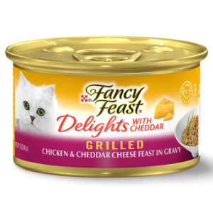 Fancy Feast Delights With Cheddar Chicken and Cheddar Adult Wet Cat Food Can - 24 x 85g