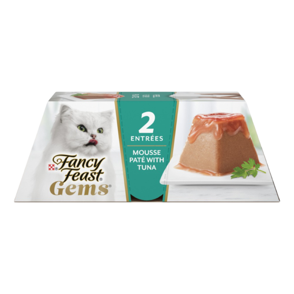 Fancy Feast Gems Mousse Pate with Tuna Wet Cat Food – 9 x (2 x 57g)