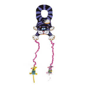 Fat Cat Big Mamas Mouse Bouncer Doorknob Hanger Cat Toy - One Size