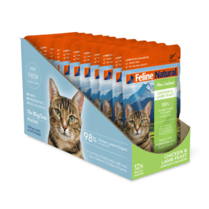 Feline Natural Chicken & Lamb Feast All Lifestages Wet Cat Food Pouches - 12 x 85g