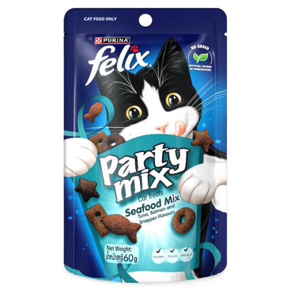 Felix Party Mix Seafood Cat Treats