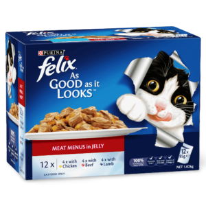 Felix Meat Menus Adult Wet Cat Food Pouches - 5 x (12 x 85g)