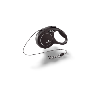 Flexi Retractable Cat Lead in Black - X Small