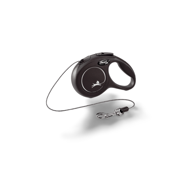 Flexi Retractable Cat Lead in Black – X Small