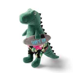 Fringe Studio Surfing T Rex Plush Dog Toy - One Size