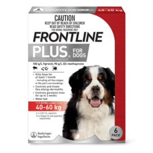 Frontline Plus Flea & Tick Spot-On Extra Large Dog Red - 6 Pack