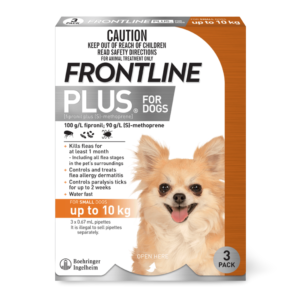 Frontline Plus Flea & Tick Spot-On Small Dog Orange - 6 Pack