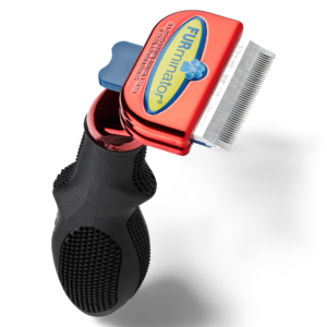 Furminator Short Hair Small Dog Deshedding Tool Metallic Red