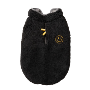 Fuzzyard Black Basecamp Dog Jacket - size 4