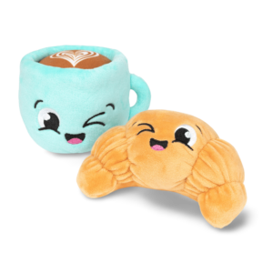 Fuzzyard Croissant Cappuccino Dog Toy - 2 Pack