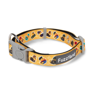 Fuzzyard Neoprene Dog Collar in What The Duck Yellow - Medium