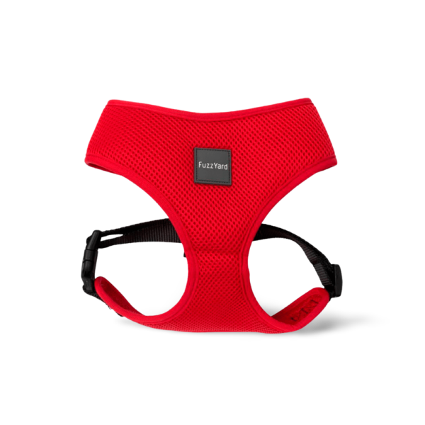 Fuzzyard Back Attaching Dog Harness in Rebel Red