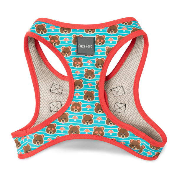 Fuzzyard Step-In Dog Harness in Fuzz Bear Blue – Large
