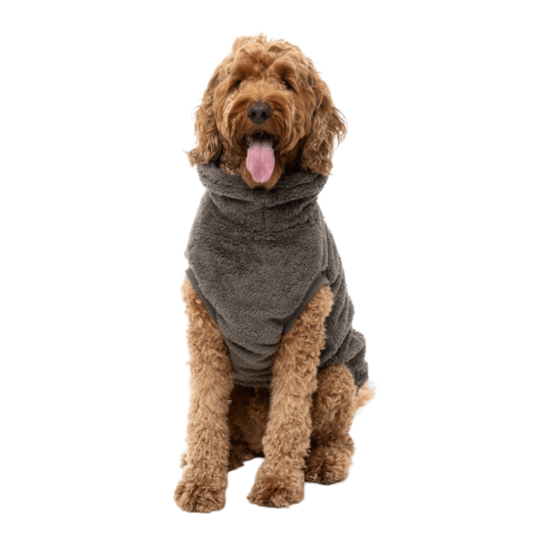 Fuzzyard Gunmetal Grey Turtle Teddy Dog Sweater
