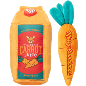 Fuzzyard Reindeer Carrot Juice And Carrot Plush Dog Toy - One Size