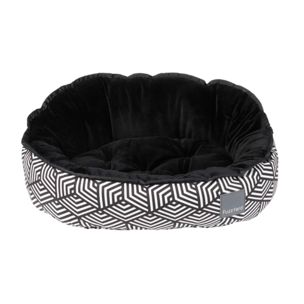 Fuzzyard Reversible Pet Bed in Fitzroy Black & White – Small