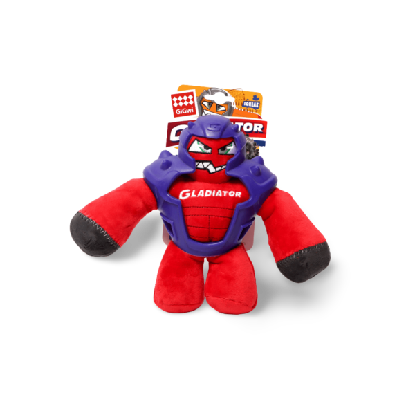 Gigwi Gladiator Plush Toy Red – One Size