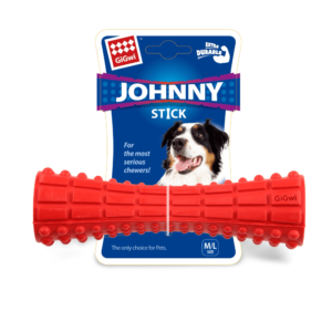 Gigwi Johny Stick Dog Treat Dispenser Red - One Size
