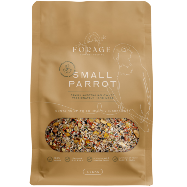 Forage Gourmet Seed Co Small Parrot Bird Food – 1.75kg