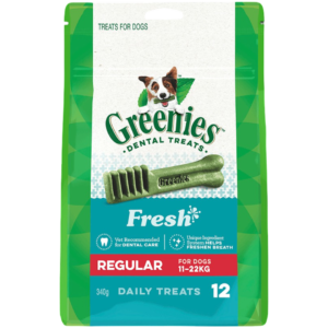 Greenies Fresh Regular Dog Dental Treats - 12 Chews
