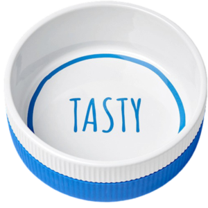 Gummi Ceramic Dog Bowl Blue Tasty - Large