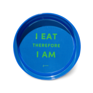 Gummi Melamine Dog Bowl Blue - Medium