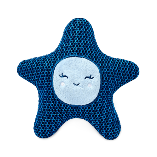 Gummi Pals Blue Starfish Plush Dog Toy – One Size