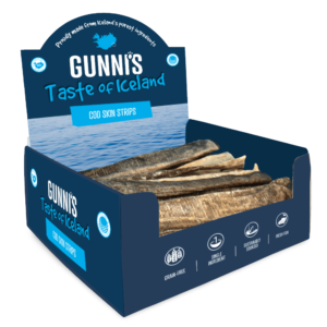 Gunnis Cod Skin Strips 40cm Dog Treats - 1 Chew