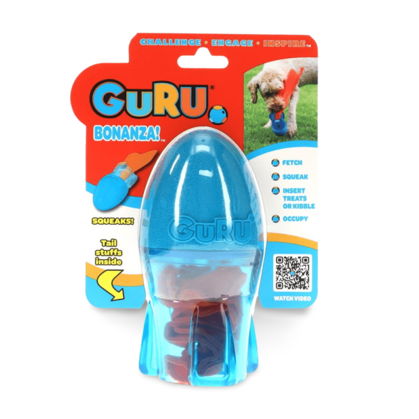 Guru Bonanza Rocket Durable Dog Fetch Toy – One Size